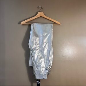 Abercrombie & Fitch Silver Straight Leg Pants